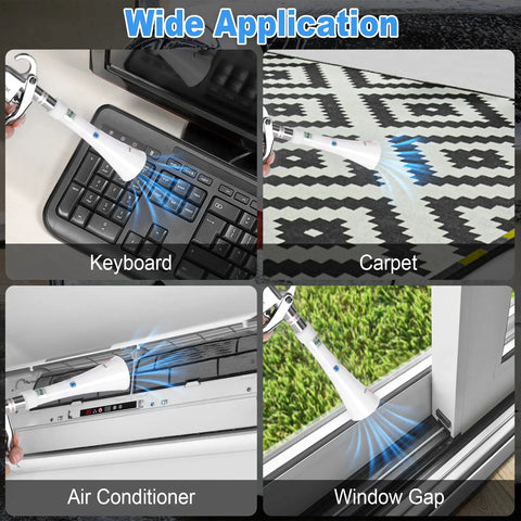 Car Cleaning Gun High Pressure Air Blower for Interior Detailing blasting dust from keyboard, carpet, air conditioner, window gap
