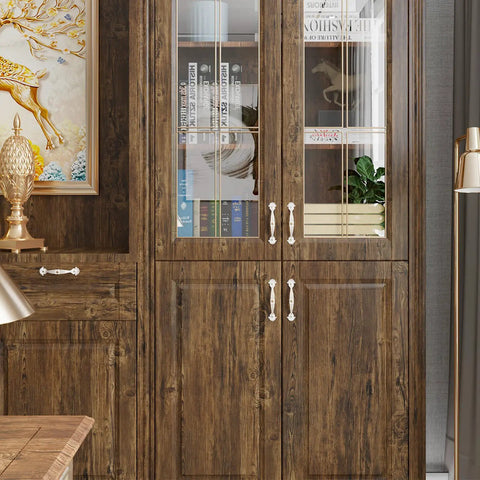 Cabinet covered with Thick Rustic Wood Wallpaper Peel And Stick 15.7 Inch Wide By 354 Inch Long Self Adhesive Vinyl Wrap.