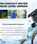 Non Contact Liquid Level Sensor For Closed Containers Compatible With Arduino Raspberry Pi And Other Microcontrollers