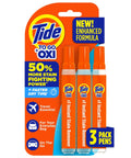 On The Go Stain Remover Pen For Clothes, Instant Spot Cleaner That Beats Food And Drink Stains, Travel Ready, Pocket Size And Purse Friendly, Fast Acting, Pack Of 3 in packaging