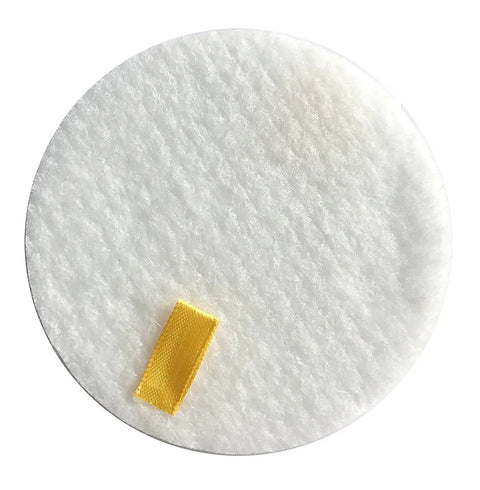 Round foam filter with yellow tab from 2 Pack HEPA And Foam Filter Kit For Lift Away Vacuum Pro Rotator NV500 NV501 NV505 NV552 Series