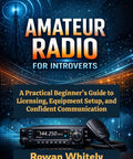 Cover of Introvert Friendly Ham Radio Starter Guide For Licensing, Antenna Basics, Gear Setup, And Real Talk Confidence Building
