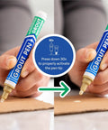 Activating Beige Grout Pen Tile Paint Marker Waterproof Grout Colorant and Sealer Pen Narrow 5mm Tip DIY Friendly Two Pack