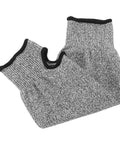 Tough As Nails Cut Resistant Arm Sleeve And Rip Proof Forearm Guard For Men And Women One Size Fits All Tear Resistant Safety Wear, gray knit fabric.
