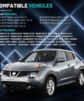 Image of a Nissan Juke representing compatible vehicles for Superior A/C Compressor Keep Your Daily Cruisers Frosty For Nissan Versa Note 2012-2019 And Tiida 2016-2018 Straight Shot Bolt-On Heavy Duty Pump.