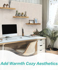 Office setup with Pegboard Shelves With Lip For 14 By 4 Inch Peg Boards Three Pack Wall Organizer Shelves above desk.