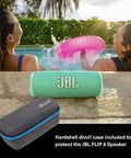 Flip 6 Bluetooth Speaker Bundle With Divvi Protective Hardshell Case Loud Bass Crystal Clear Sound Rugged Water Resistant Build
