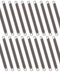 20pcs Small Stainless Steel Extension Springs Kit With Hook Ends, super strong tensile mechanical springs for home repair on white background
