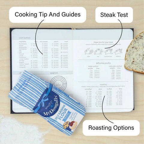 Open Premium Hardcover Blank Recipe Book For Your Own Creations A DIY Family Cookbook To Write Down Recipes And Build A Personal Kitchen Journal For Home Cooks And Chefs Cookin In Black with cooking tips and guides.