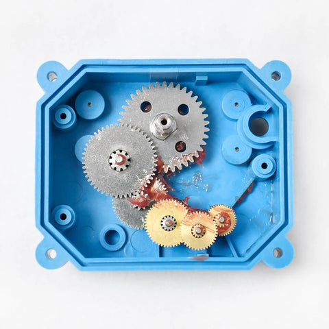 Motorized Ball Valve 3/4 Inch IP67 Stainless Steel Full Port Heavy Duty 9 To 24V With gears inside blue waterproof cover