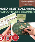 Video tutorials from Beginner Friendly Embroidery Kit With 4 Pre Printed 12x12 Cloths, 7.8 Inch Hoop, 23.3 Feet Of Embroidery Thread.