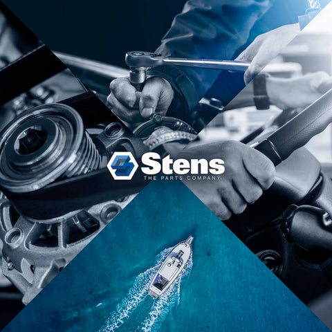 Stens logo with mechanical and marine imagery, related to Air Filter Combo 102 036 Compatible With Kohler Engines.