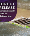 Concrete surface with water drainage, promoting Oxy Solve Concrete And Driveway Pressure Washer Cleaner Purple Unscented 128 Fl Oz