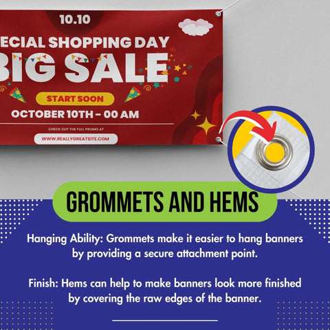 Custom Vinyl Banner Printing For Indoor Or Outdoor Use 24x48 Inches Large Personalized Party And Event Signage with grommets and hems for secure hanging and finished edges