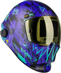 Sentinel A60 Auto Darkening Welding Helmet Havoc Graphic With True Color Lens, side view showcasing design and large lens.