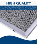 Close-up of Charcoal Air Filter For QT20000 Series Range Hoods Replacement Carbon Filter For Non-Ducted Kitchen Vent Hood 1 Count Grey