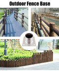 Stainless Steel Post Base Sleeve For Fence Posts And Round Columns Heavy Duty Anchor Bracket Railing Holder For Outdoor Gazebos And Backyards Fits 2x2 4x4 6x6 8x8 Posts 12 16 20 Pcs Dia 70 mm 2.8 In.
