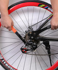 Using Bike Cassette Removal Tool With Chain Whip And 2 In 1 Freewheel Remover Pedal Wrench on bike wheel