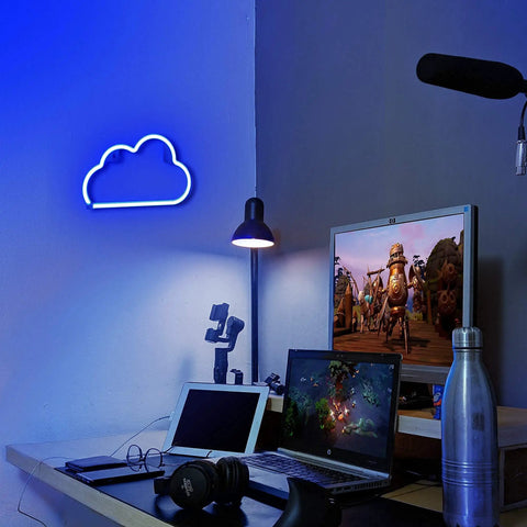 Heart Angel Wings Neon Sign For Teens And Girls Room Decor USB Powered Neon Light With On Off Switch Cute Vibe For Desks