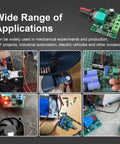 2 Pack Pwm Speed Controller For Low Voltage Dc Motors With Adjustable Driver Switch And Knob 1.8V To 12V Settings 2A 30W applications