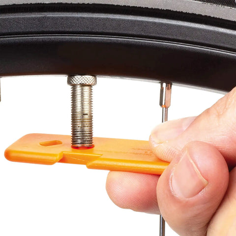 Bike Wheel Care Kit Black For All Bikes With High Quality Cleaning Brushes Degreaser Lubricant And Easy Install Tools shown in use