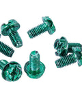 Ironclad Grounding Screws Lock Wires Tight Into Circuit Boxes With Zero Sweat 10-32 Thread 3/8 Inch Long Green Hex Machine Screws 12 Pack