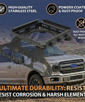 Starlink Mini Mount For Ford F Series Trucks F150 2015 And Up And F250 To F550 2017 And Up shown on a muddy Ford truck in rugged terrain