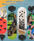 20 Rock Climbing Holds Set For DIY Wall Build With 3 Shapes Extra Large Grips on various climbing walls and playgrounds