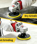 7 Inch Diamond Polishing Pads Tile Stone Sanding Kit With Heavy Duty Resin Bond For Smooth As Glass Scratch Free Finish On Concrete Marble Granite And Tile Top Shelf during dry and wet grinding.