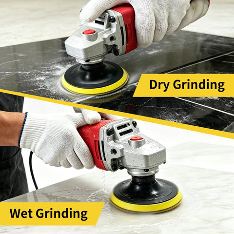 7 Inch Diamond Polishing Pads Tile Stone Sanding Kit With Heavy Duty Resin Bond For Smooth As Glass Scratch Free Finish On Concrete Marble Granite And Tile Top Shelf during dry and wet grinding.