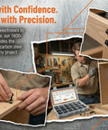1600-Piece M3 Screw Kit With Hex Socket Button And Cap Head Fasteners, nuts, washers in use for woodworking projects
