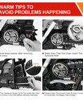 Instructions for Beastly 20 Inch Gas Chainsaw With 62cc 3.4HP Two Stroke Engine Auto Oiler Low Kickback Chain use and maintenance.