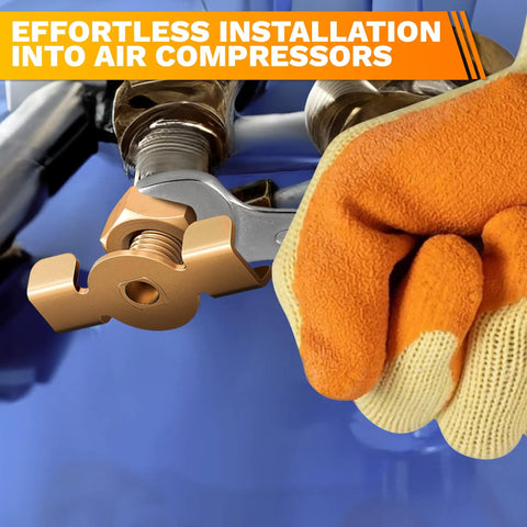 1/4 NPT Brass Air Compressor Drain Valve With Hand Turn Handle Moisture Drain Petcock Rust Resistant Valve Installation