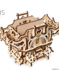 3D Puzzle Deck Box For Card Games That Holds Up To 120 Cards, Wooden Mechanical Kit For Adults, Perfect For Family Game Night And Tabletop RPGs, Easy To Assemble Storage Solution You Can Show Off, wooden deck box opened