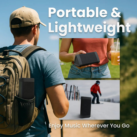 Angle 3 4th Gen Portable Bluetooth Speaker With 12W Stereo Sound 24 Hour Playtime Rich Bass 100 Foot Wireless Range Waterproof
