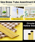 Pro Grade Brass Tube Kit Round Brass Tubes Set 6 Sizes 1mm To 3.5mm OD 0.2mm Wall 300mm Length 12 Pieces shown with DIY ideas