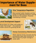 4 Pack Bee Watering Station For Garden 7.87 Inch Pollinator Watering Station And Butterfly Feeder infographic about bee water supply