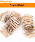 Beast 1000 Piece Carbon Film Resistors Kit With 100 Distinct Values From 1 Ohm To 1 Mega Ohm 5 Percent Tolerance Half Watt Perfect For DIY Projects And Experiments arranged on table