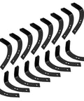 Six Inch Tiller Tine Set For Troy Bilt Lawn Tiller Replacement Kit 1901118A 1901118, compatible with multiple models, curved blades