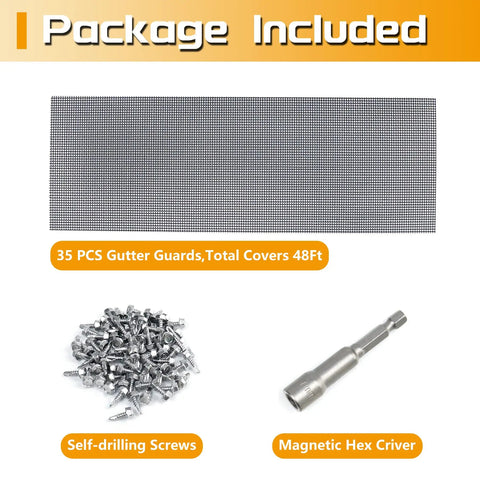Universal Stainless Steel Micro Mesh Gutter Guard For 4 Inch 5 Inch And 6 Inch Gutters Leaf Protection To Stop Debris And Clogged Downspouts Easy Do It Yourself Install Heavy Duty Gutter Cover With 48 Feet Of Coverage Dark Grey