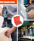 Go To 10 Piece Screw Extractor And Left Hand Drill Bit Set with Alloy Spiral Flutes in use on wood, metal, and machinery.