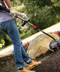 Garden Cultivator Attachment With Four Premium Tines For Attachment Capable String Trimmers Polesaws And Powerheads in use