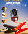 A7 Jump Starter With Air Compressor And All In One Power Pack for cars, featuring jumper cables and 10-protection system
