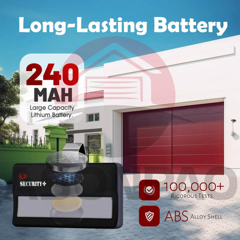 Two Pack Replacement Remote For LiftMaster 971LM And Chamberlain 950CB Garage Door Opener With Beefed Up Security Plus Learn Button Compatibility And 390MHz