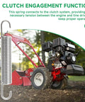 1492099 Tiller Clutch Spring For Two-Speed Rear Tine Tillers Heavy Duty Fit For Troy-Bilt Pony Horse Bronco Tuffy beside tiller