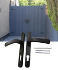 Aluminum Alloy Room Door Handle Panel Long Plate Lever Set With Replacement Hardware Quiet Smooth Operation Easy Install