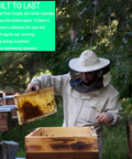Beekeeper using Screened Bottom Board For Beehives, 10 Frame With Entrance Reducer, Solid Wood Beehive Bottom Board in garden