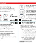 Manual for 58.35 Mm Espresso Coffee Tamper Kit detailing usage, maintenance, and troubleshooting instructions.