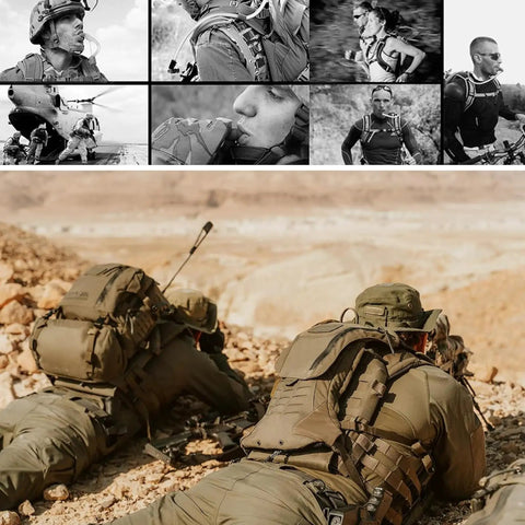 Go-To Hydration Bladder 1.5L 2L 3L with TPU leakproof water reservoir used by military personnel in desert terrain