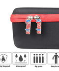Close-up of zipper detail on Beefy Rugged Hard Storage Case For Craftsman V20 Cordless Drill Kit Replacement Case Only, showing features.